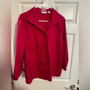 Pink Chicos no iron button up size 3